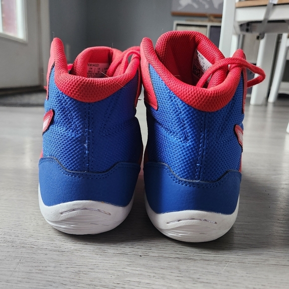 Asics matflex 6 boxing shoes men size 12 red & blue wrestling gym training main image 7